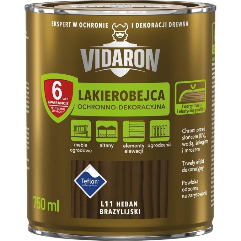 Vidaron lakierobejca L11 heban brazylijski 0,75l