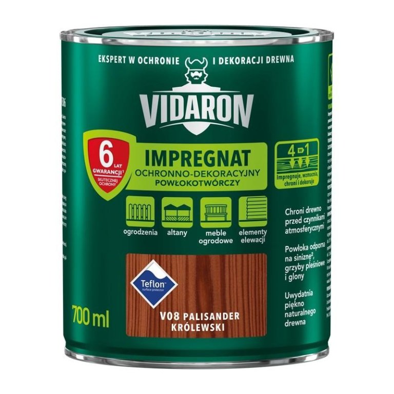 Vidaron Impregnat V08 Palisander Królewski 0,7l